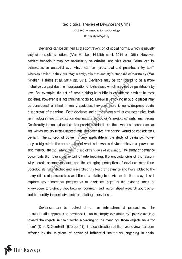 Free Deviance And Social Control Essays | WOW Essays