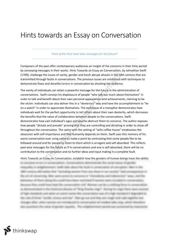what is a conversation essay