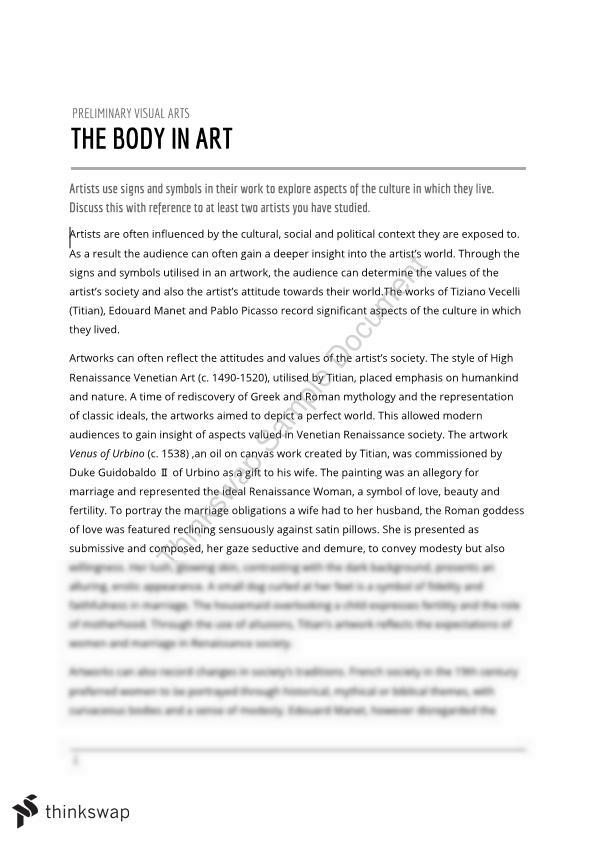 body art essay