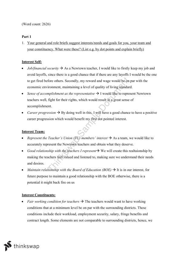 Negotiation Skills Final Exam Assignment | MGMT3721 - Negotiation ...