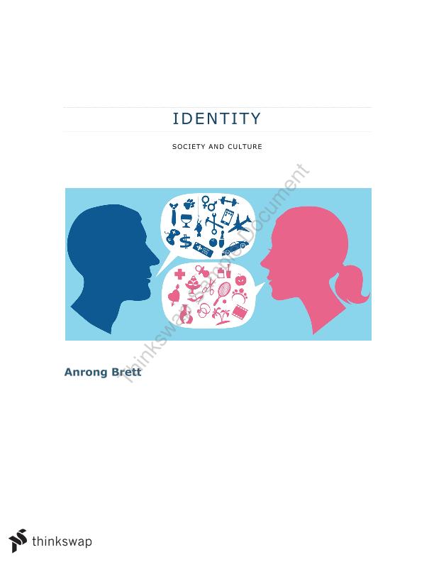 Socialisation Personal Identity Gender Identity And Gender