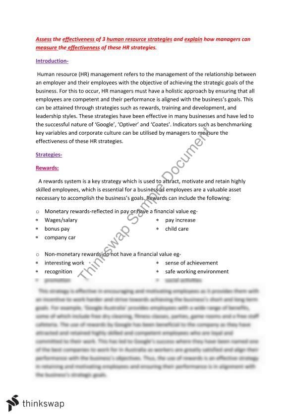 Business essay strategy