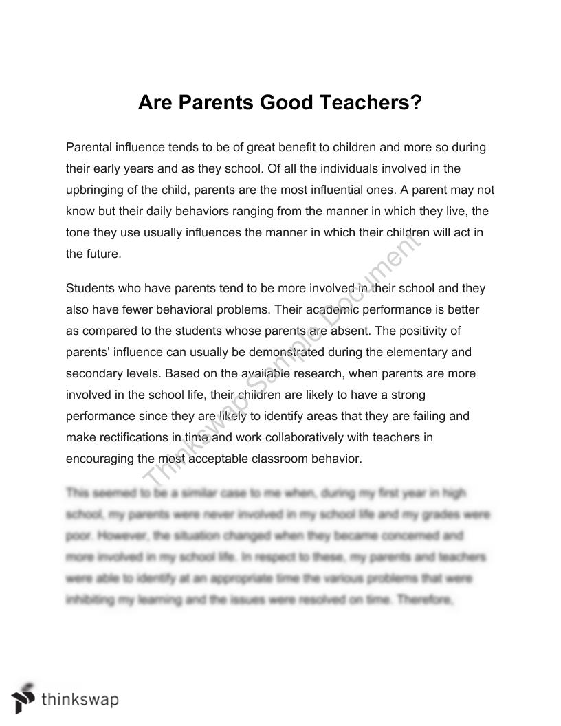 parents education essay