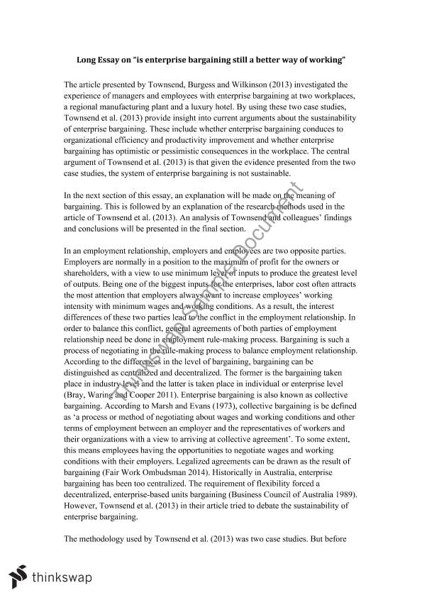 what is long essay pdf