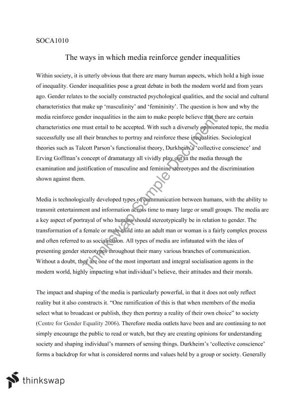 Gender inequality paper
