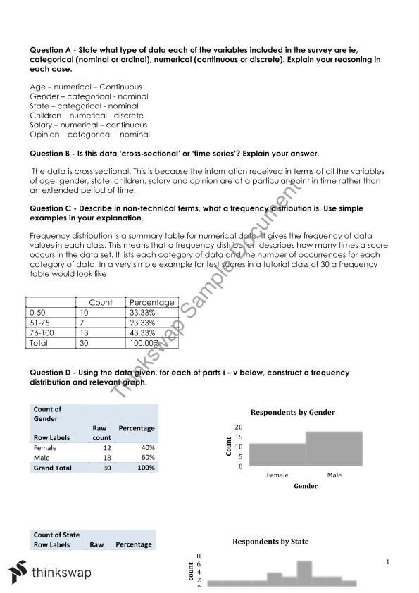 assignment 1 statistics