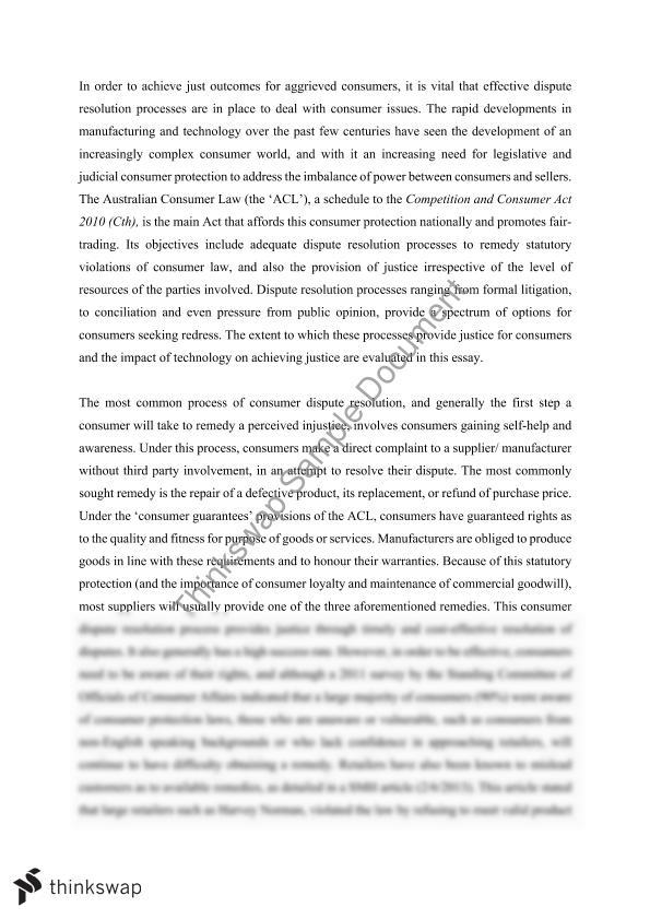 dispute resolution research paper