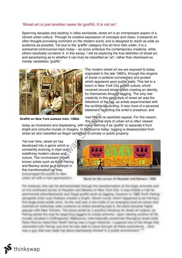 research paper on street art