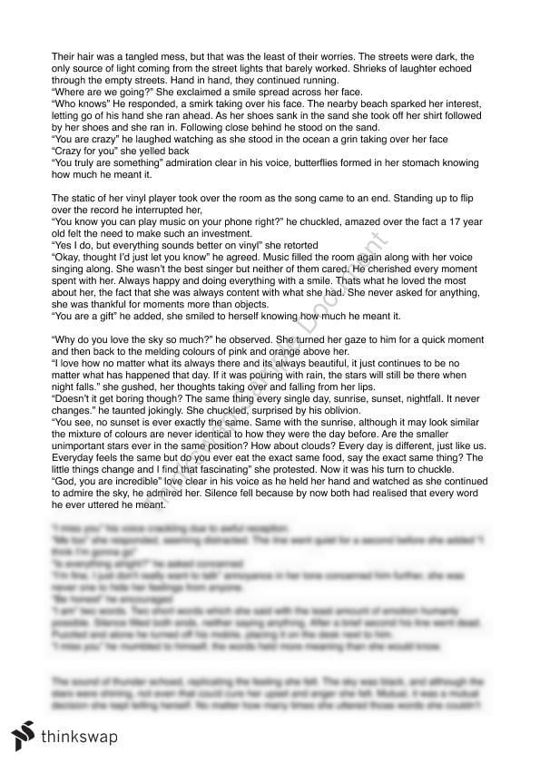 Short Story Year 11 Hsc English Standard Thinkswap