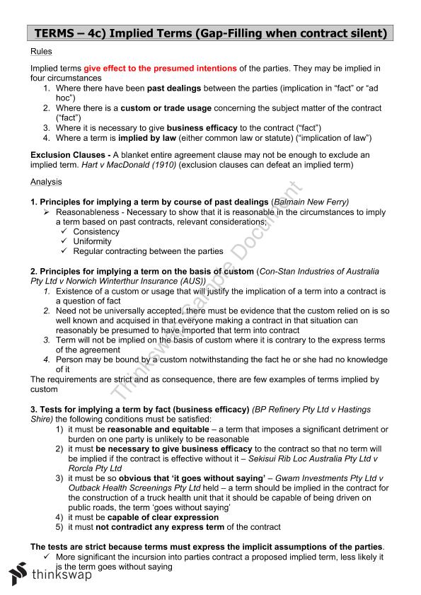 Contract law test