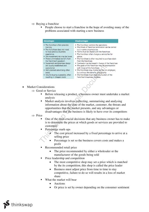 Year 11 Business Studies Notes Business Studies Year