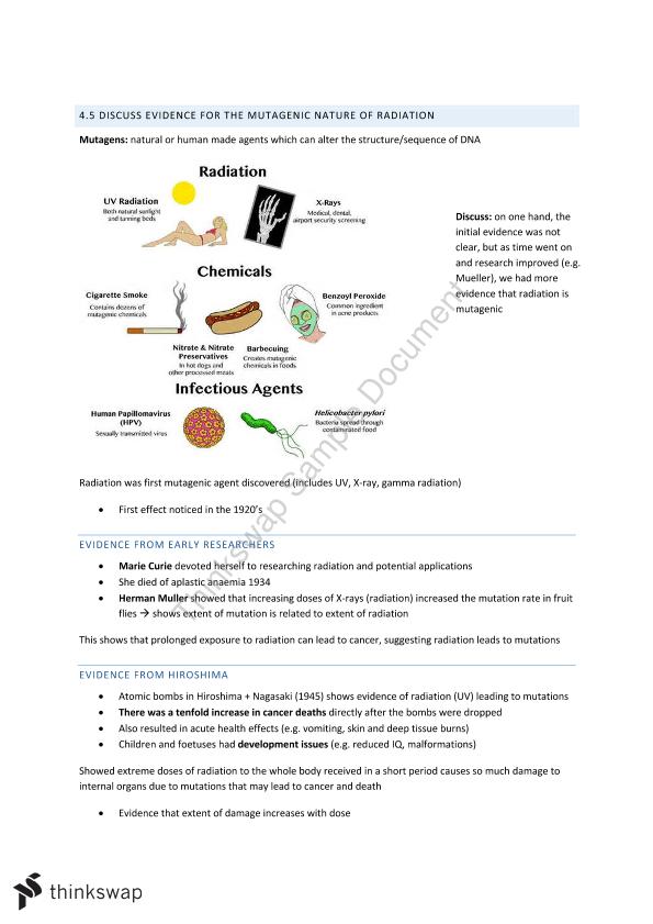 Biology Notes Blueprint of Life | Biology - Year 12 HSC | Thinkswap