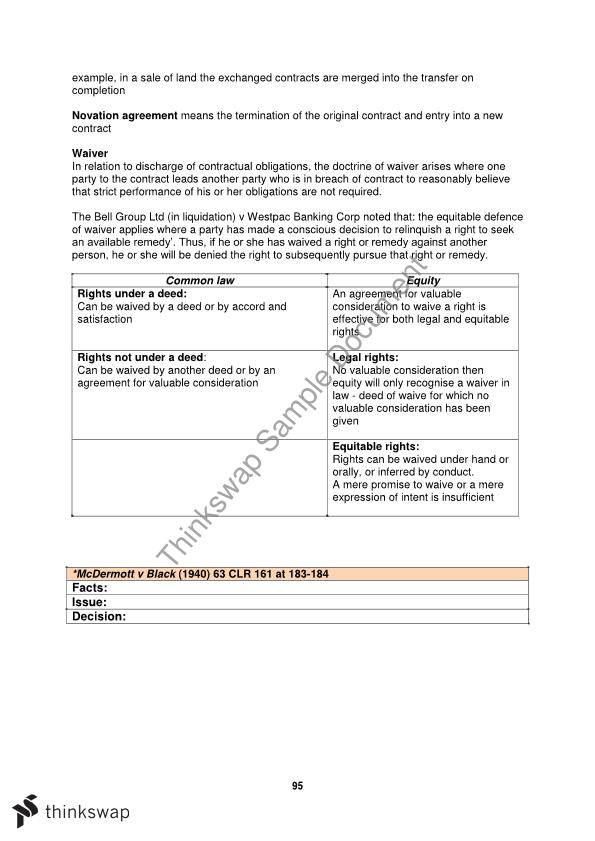 of 2 notes contract pdf law Contract notes including summary LAWS1015  Law notes  case