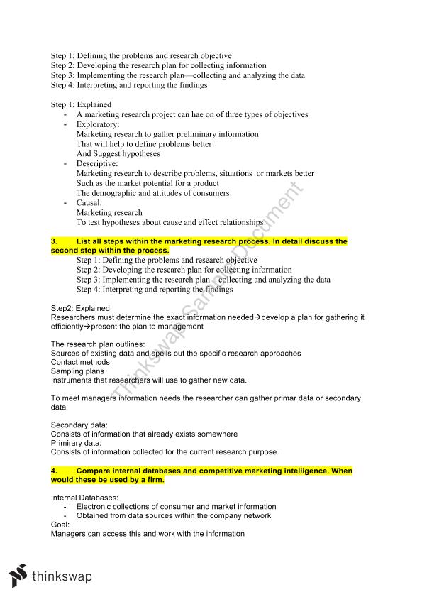 Marketing Questions and Answers | MCD2050 - Marketing 1 - Monash 