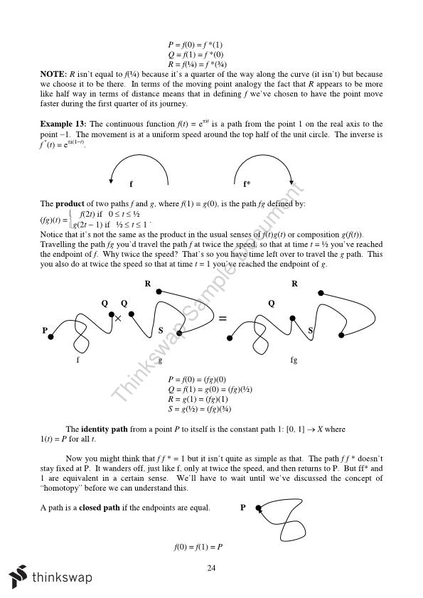 Chapter 1 Topological Space Summary On Homeomorphism Math300 Geometry And Topology Mq Thinkswap