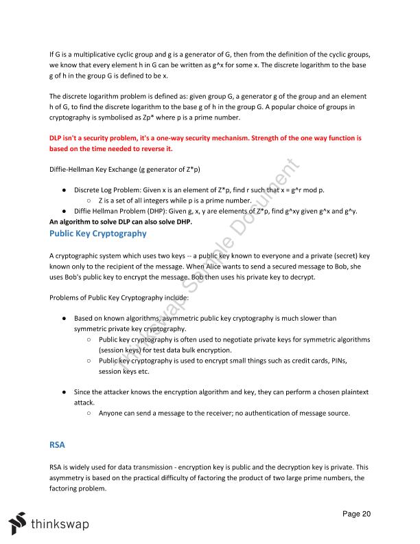 41900 Fundamentals of Security Final Exam Notes | 41900 - Security Sns-Brigh10