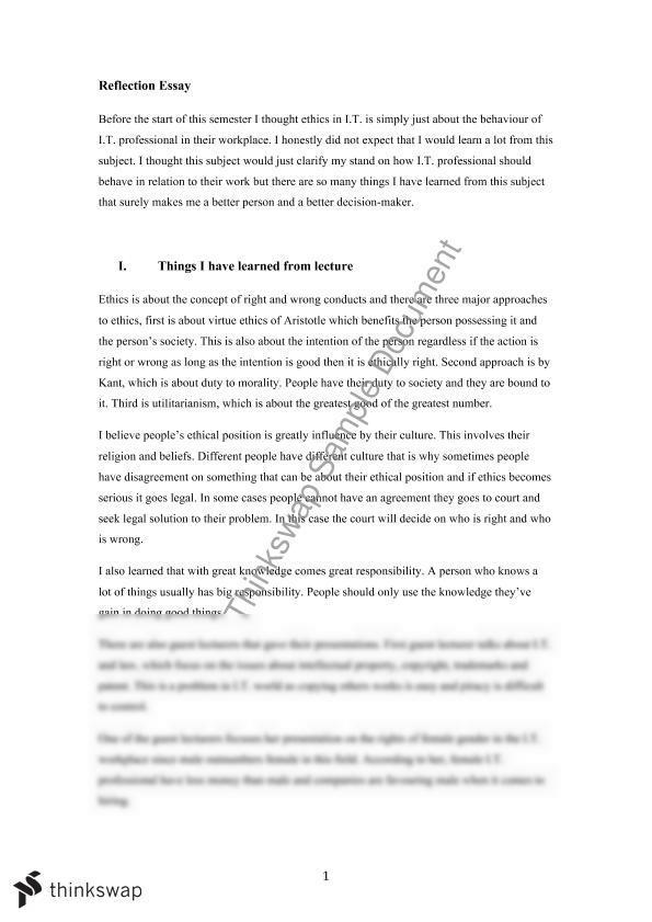 applied and professional ethics essay