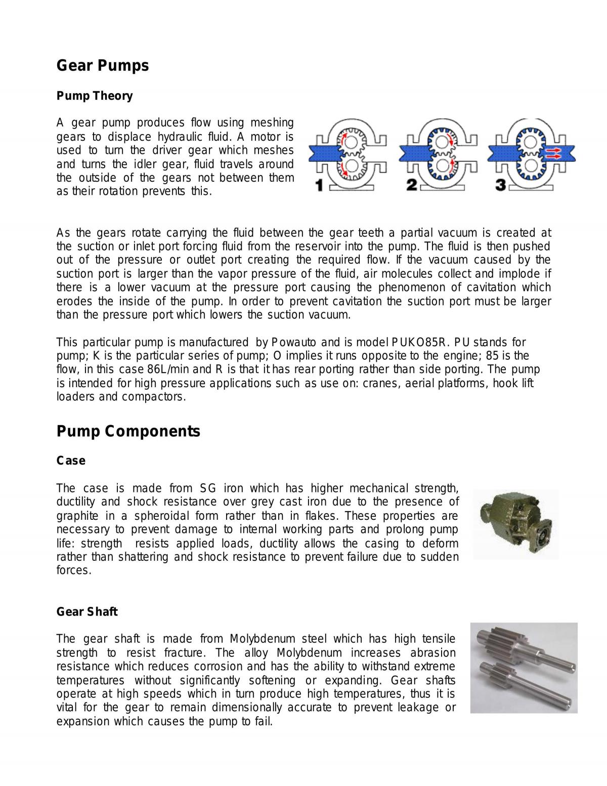 research paper on gear pump
