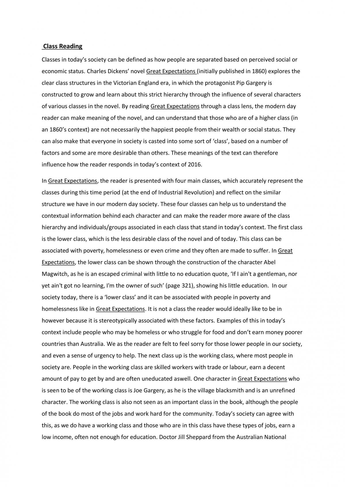 great expectations book review essay