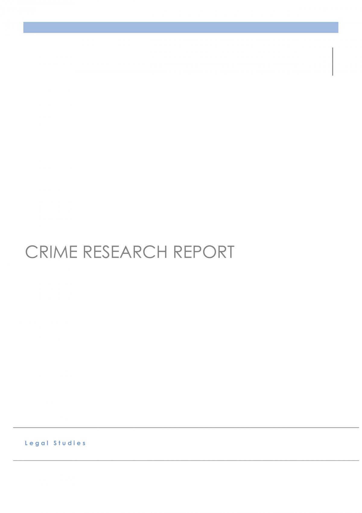 crime prevention research report