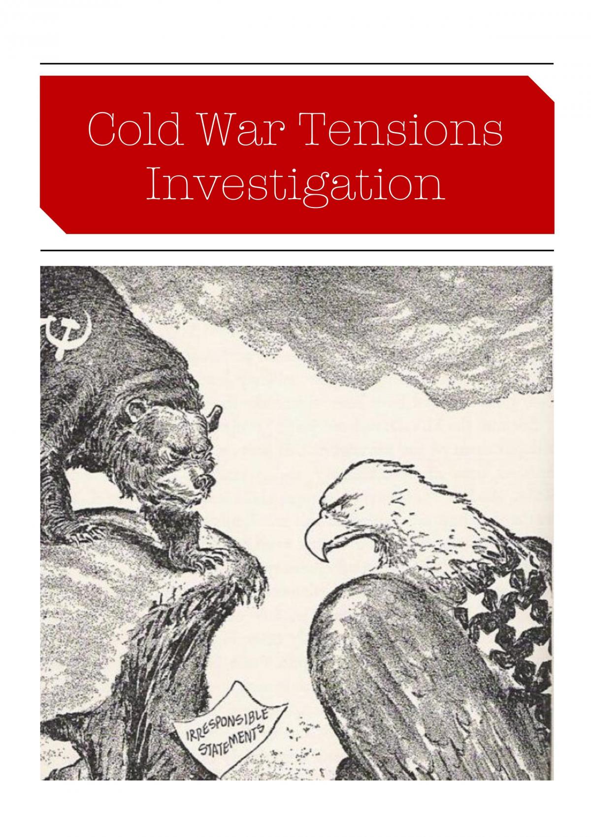 cold war tensions essay