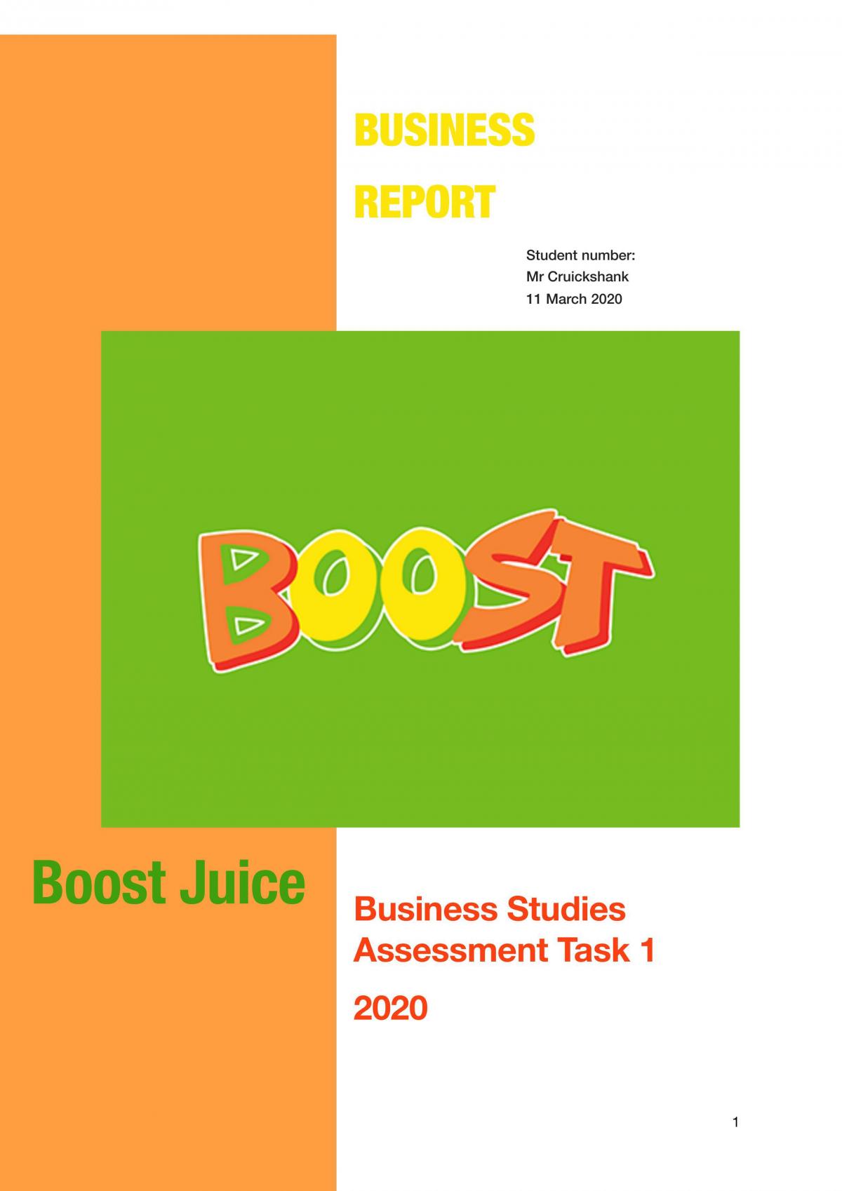 boost juice business plan