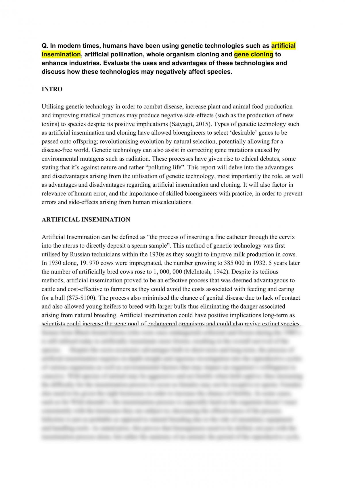 using dna in science and technology biology essay