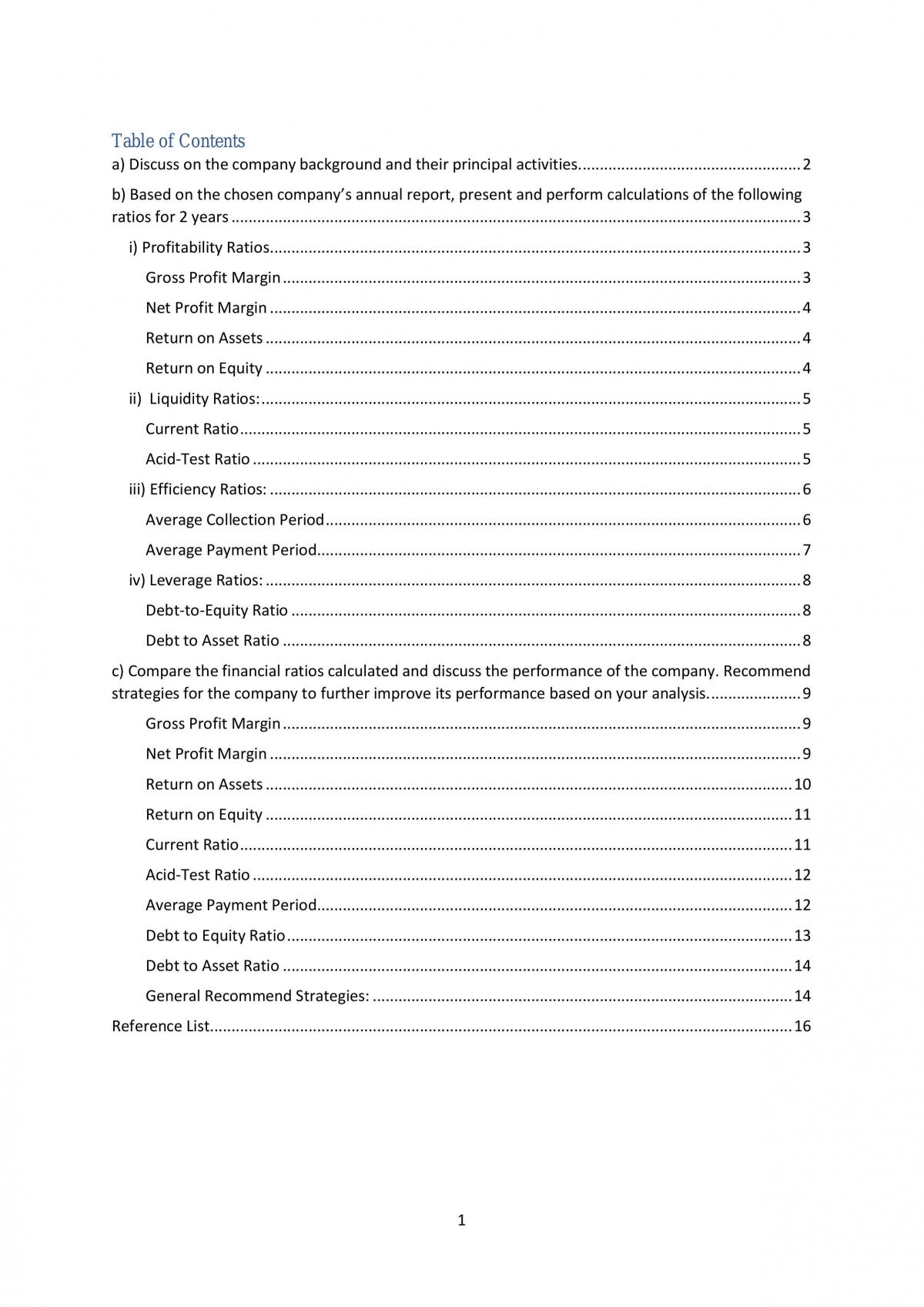 accounting 1st assignment