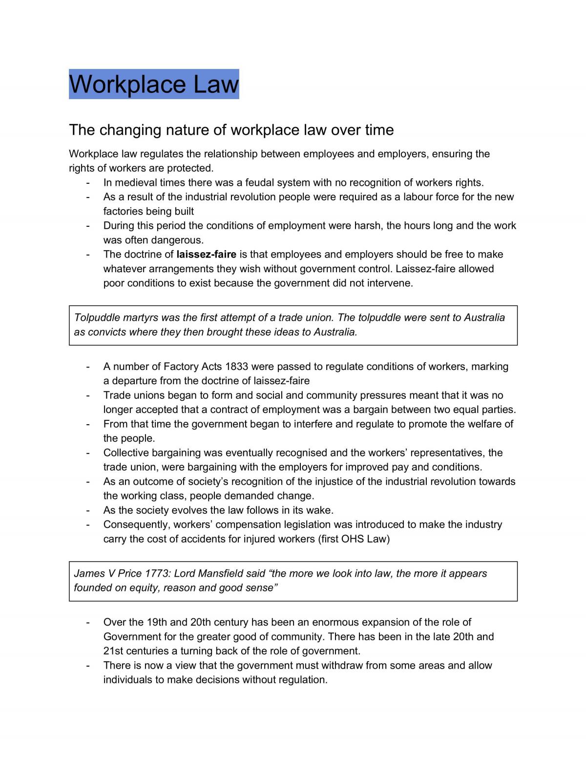 workplace-law-legal-studies-year-12-hsc-thinkswap