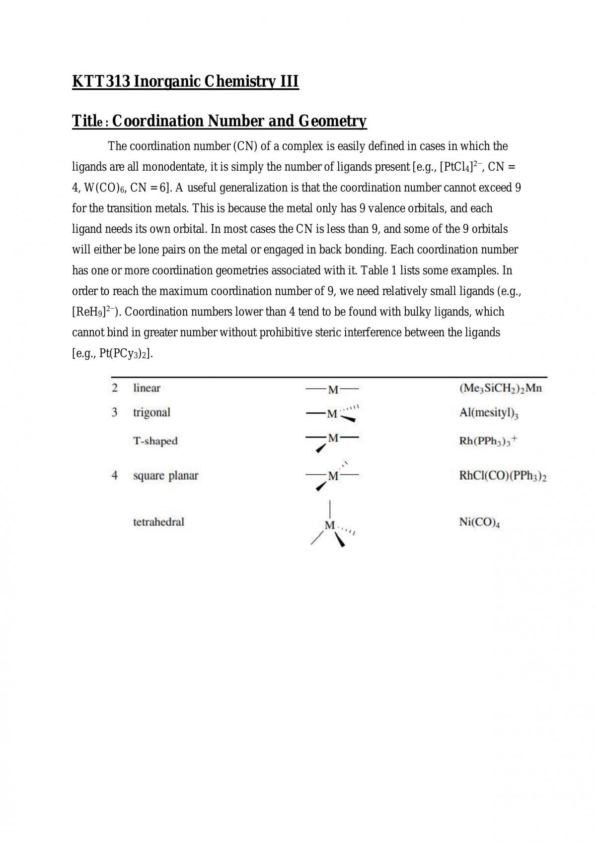 coordination-number-and-geometry-ktt313-inorganic-chemistry-iii-usm-thinkswap