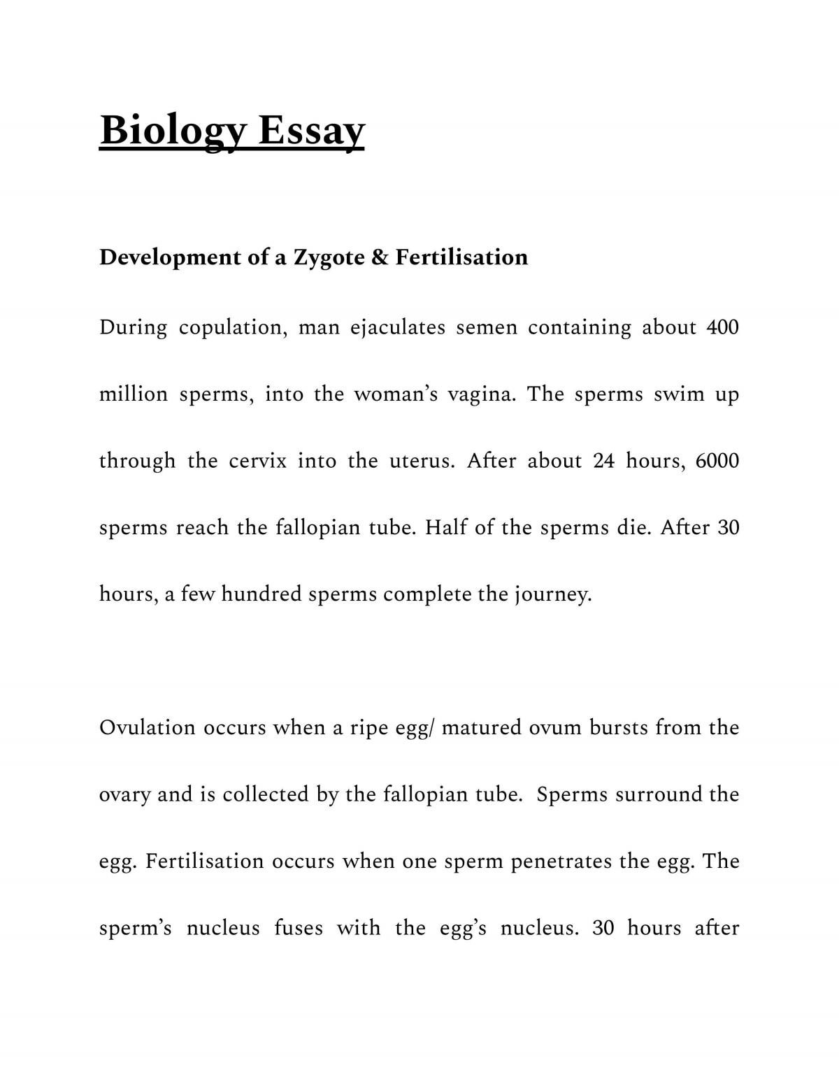 biology essay how to write