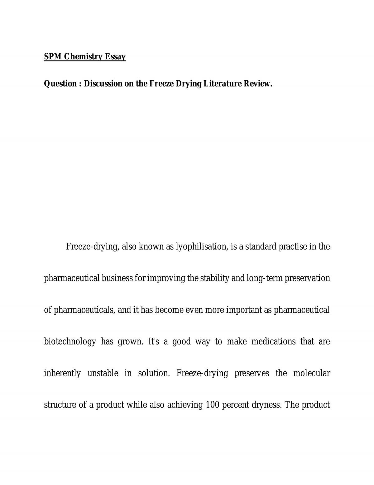 literature review of drying process