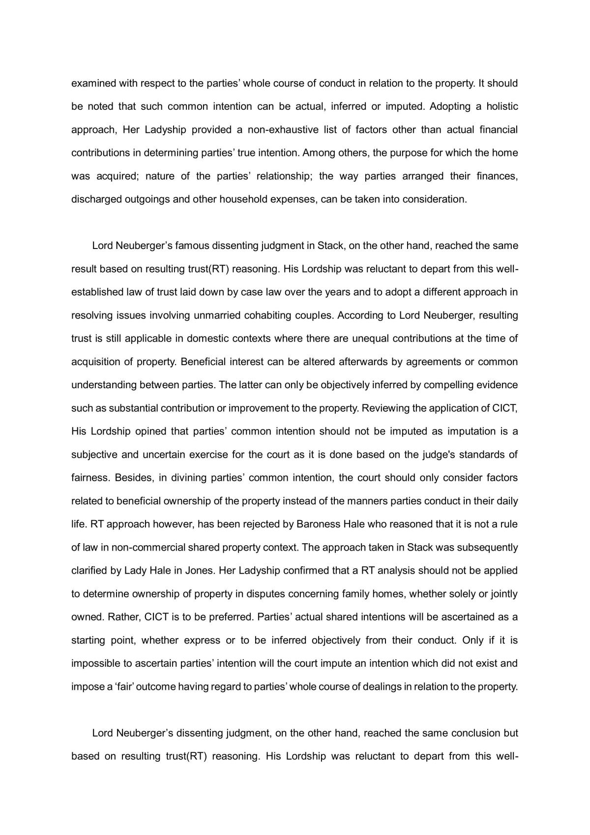 argumentative essay about cohabitation