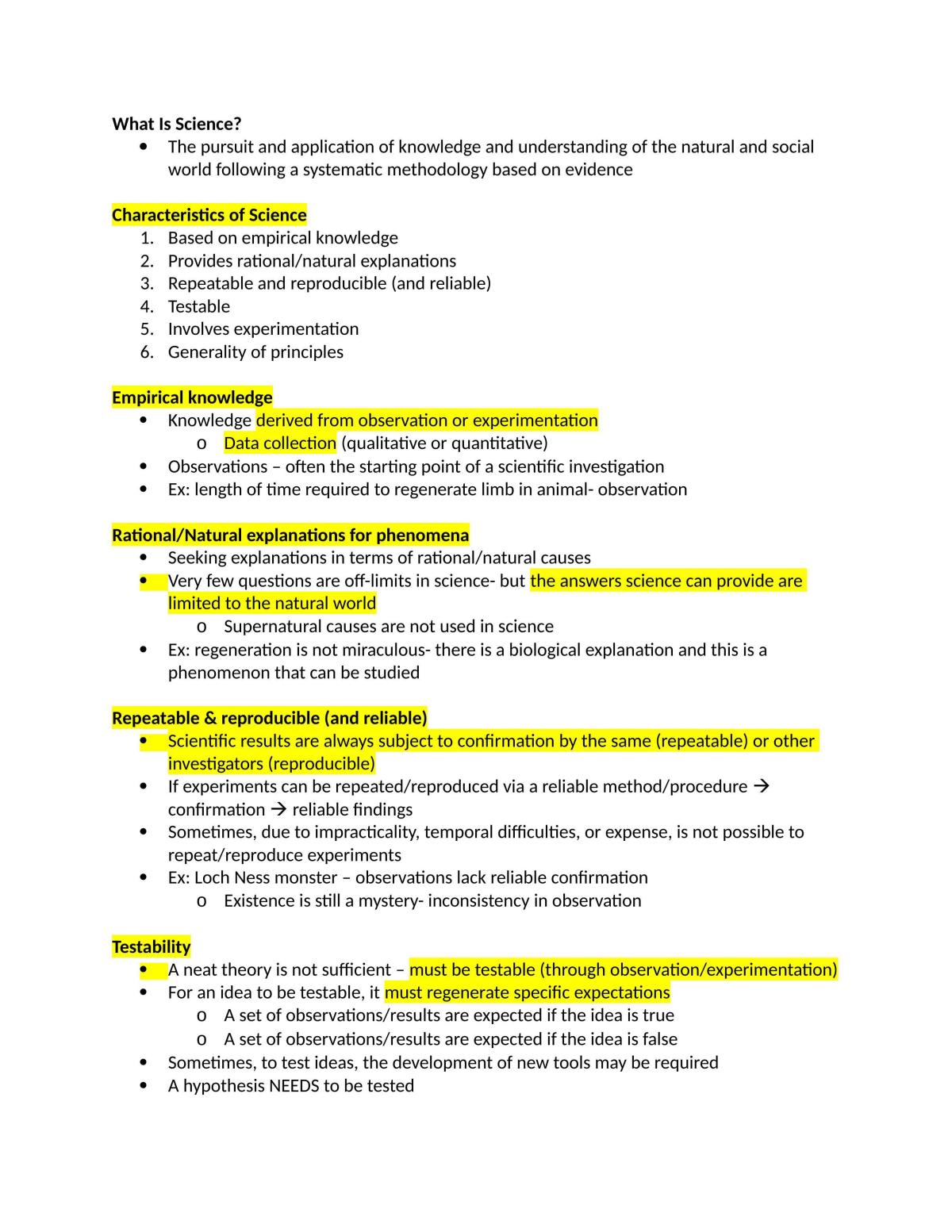 Complete Study Notes - LIFESCI 2A03 | LIFESCI 2A03 - Research Methods ...