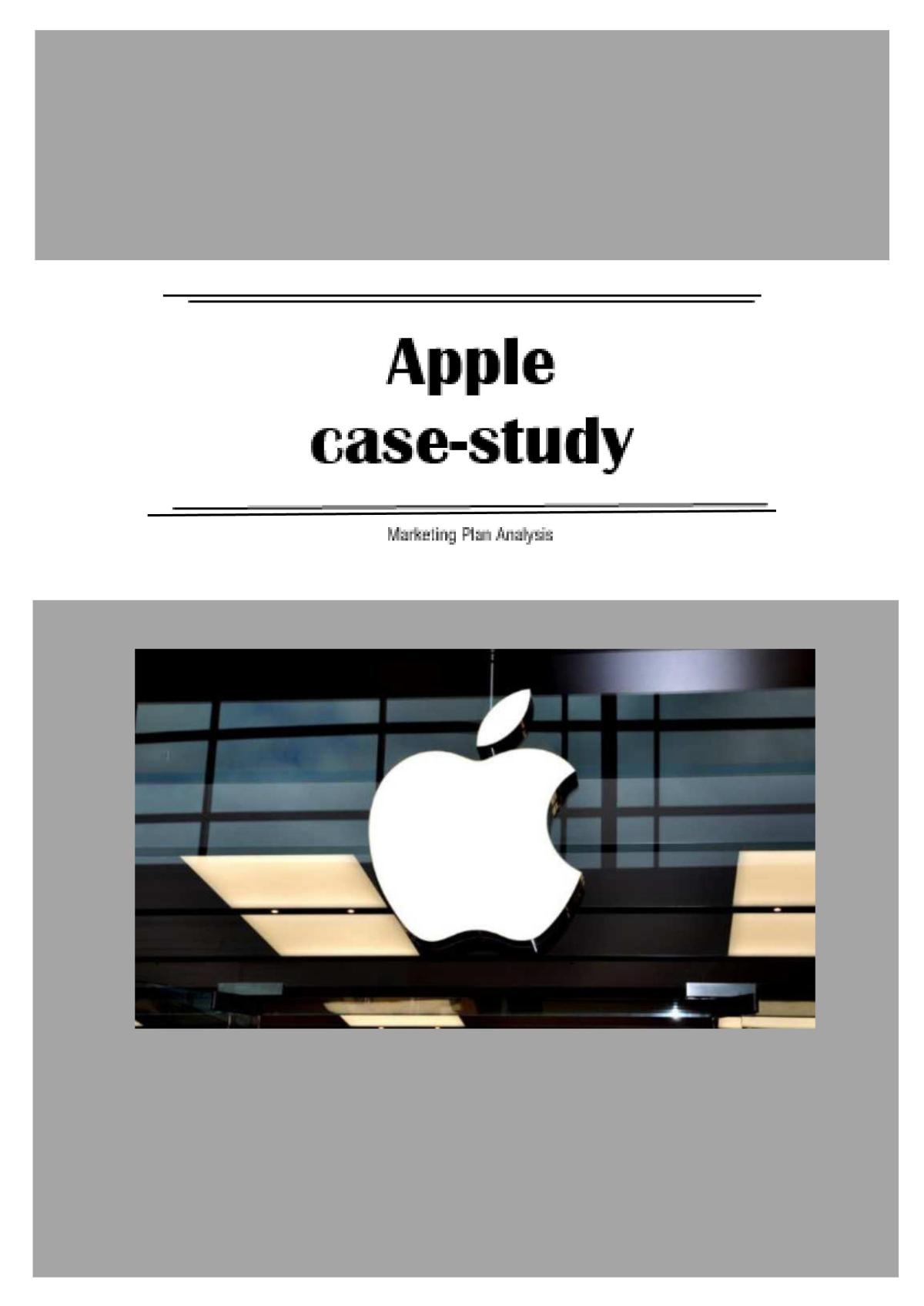 apple case study business studies