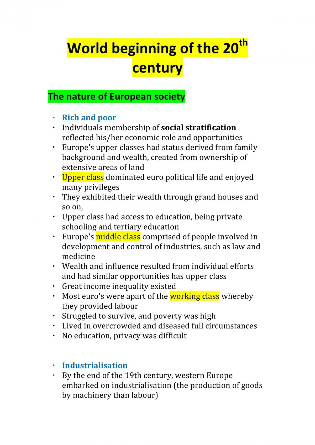 Modern History Prelim Notes Modern History Year 11 Hsc Thinkswap