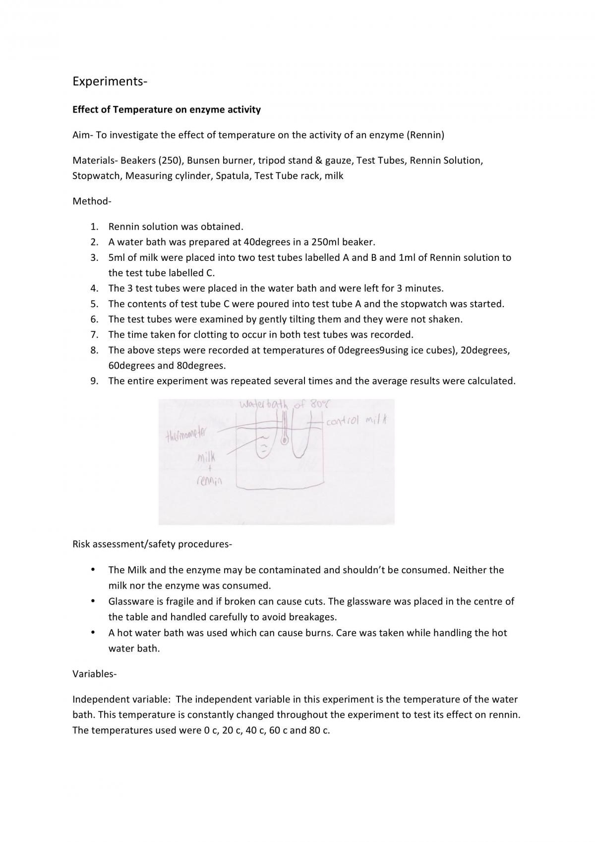 Biology HSC All Practical Experiments for HSC - Page 1