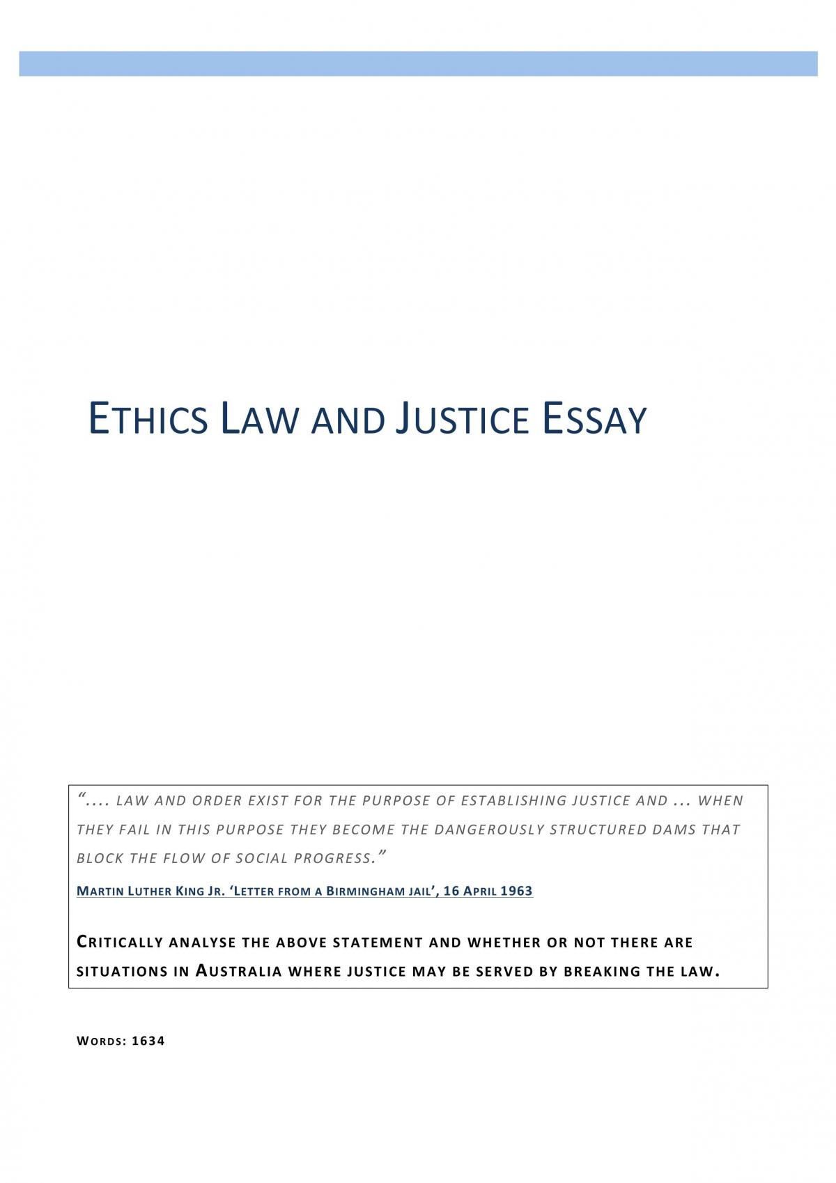critical analysis essay law