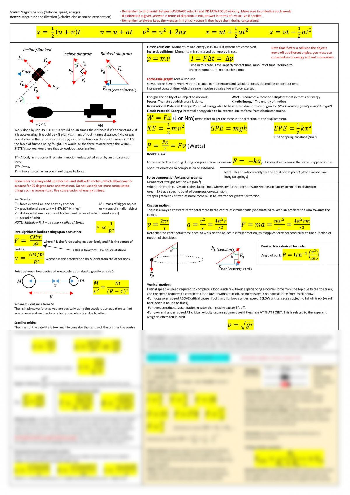 Physics Vce Complete Notes Physics Year 12 Vce Thinkswap 5163