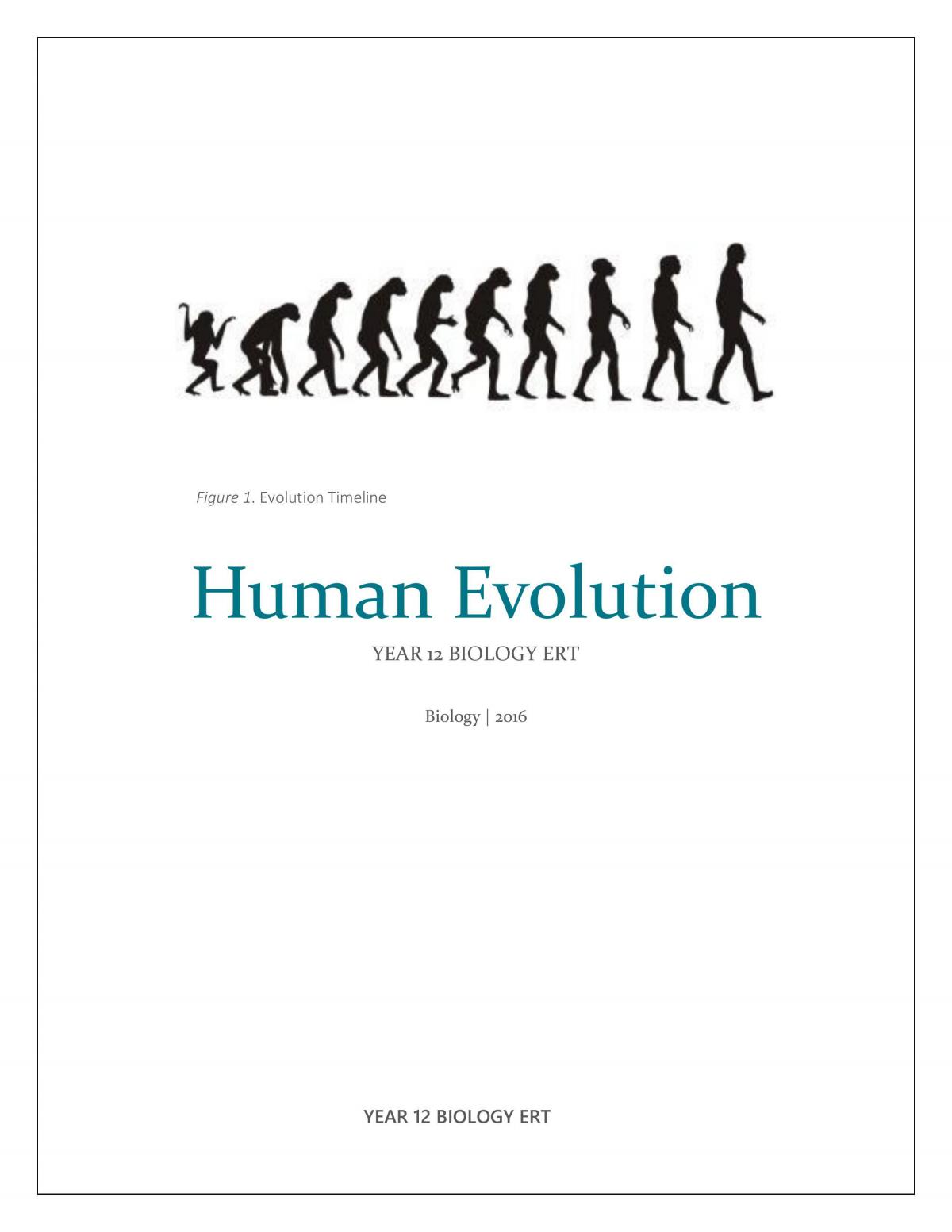 human evolution topics research paper