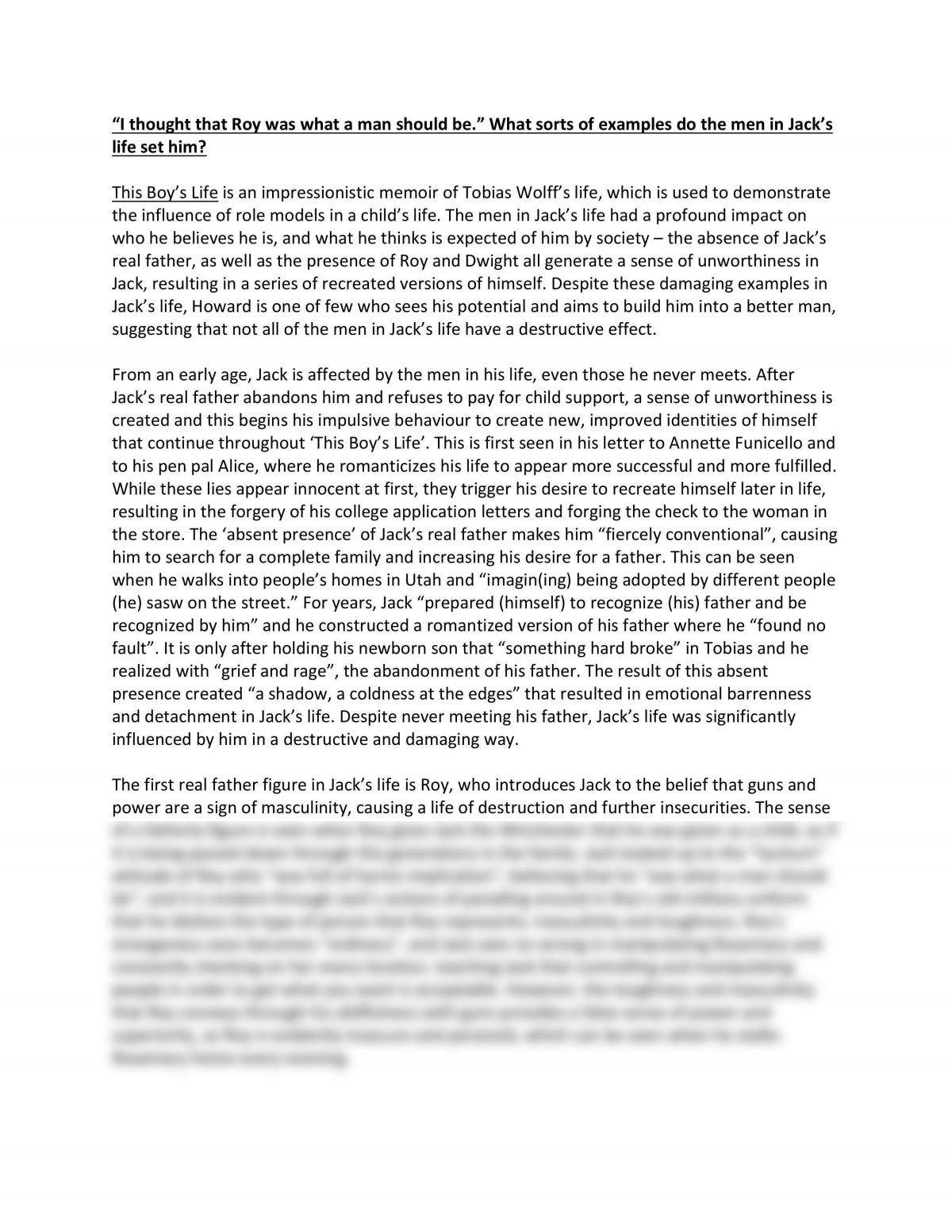 boy essay in english