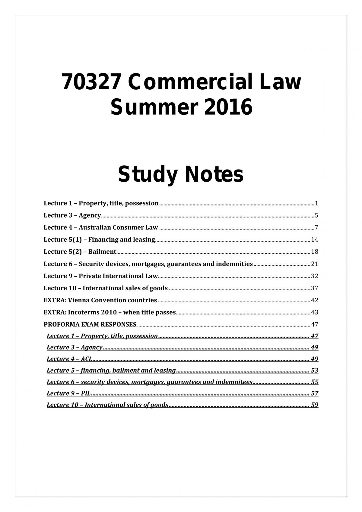 commercial law assignment questions and answers