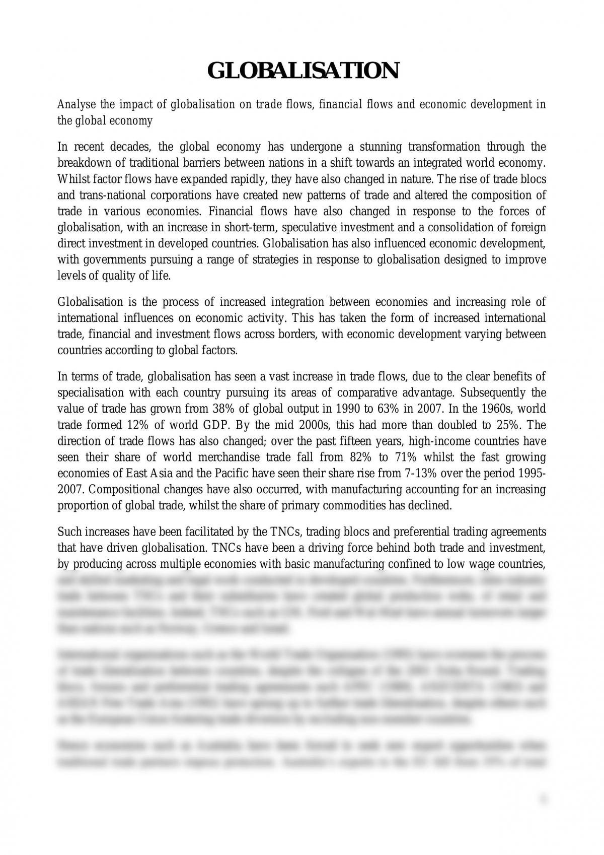 opinion essay about globalization