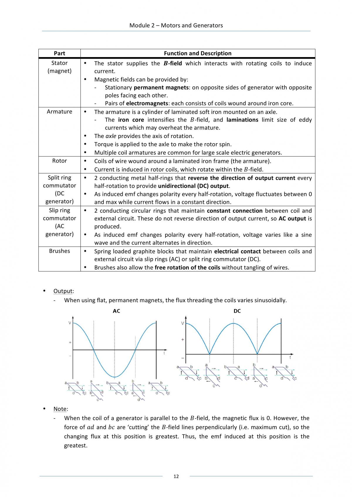 Motors And Generators Physics Year 12 Hsc Thinkswap 9994