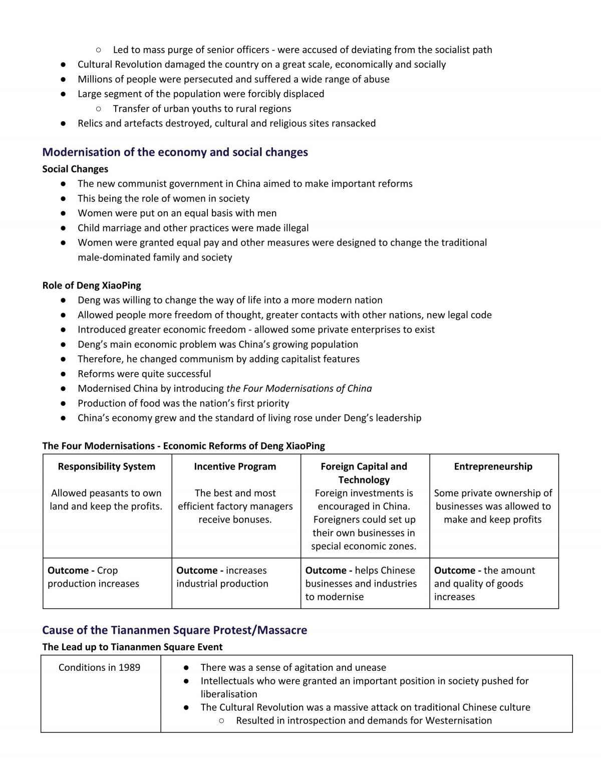 Year 11 Modern History Notes | Modern History - Year 11 HSC | Thinkswap