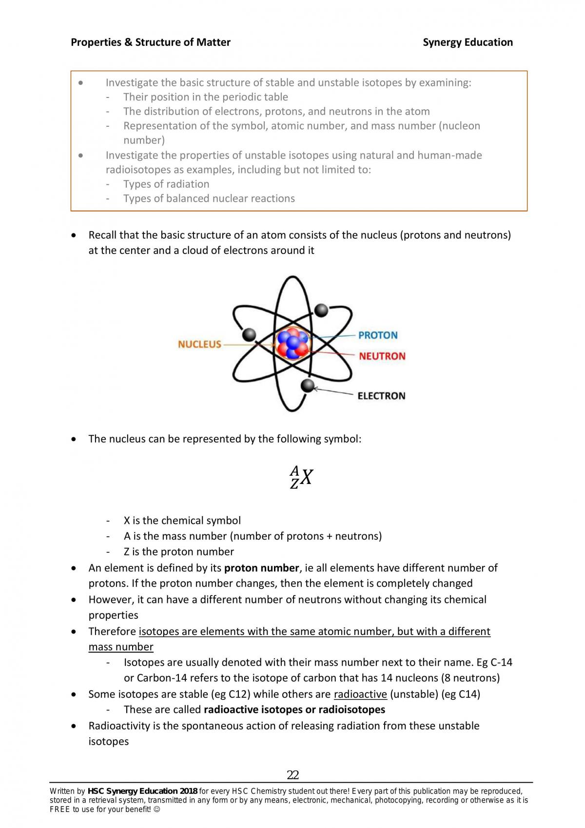 Preliminary Chemistry Notes Module 1 | Chemistry - Year 11 HSC | Thinkswap
