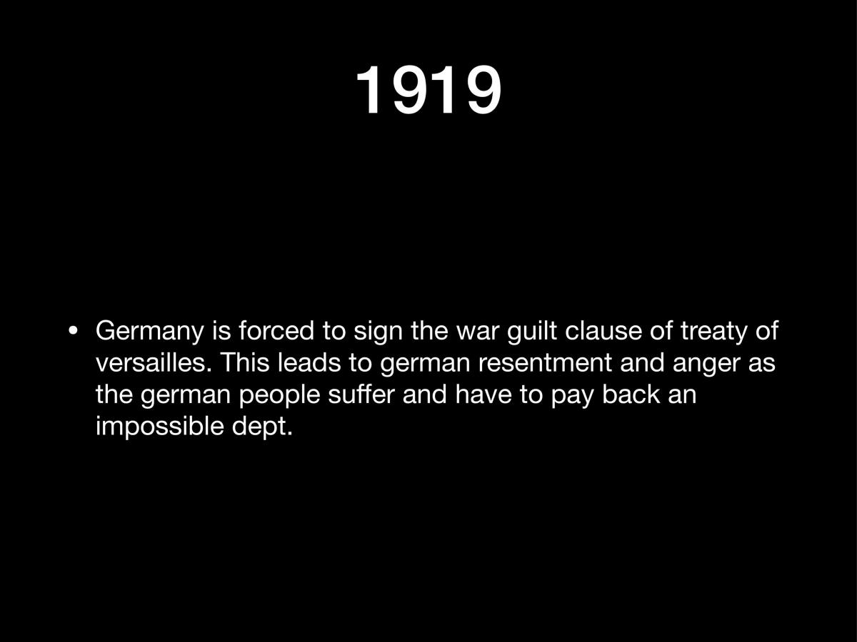 Causes Of Ww2 Timeline