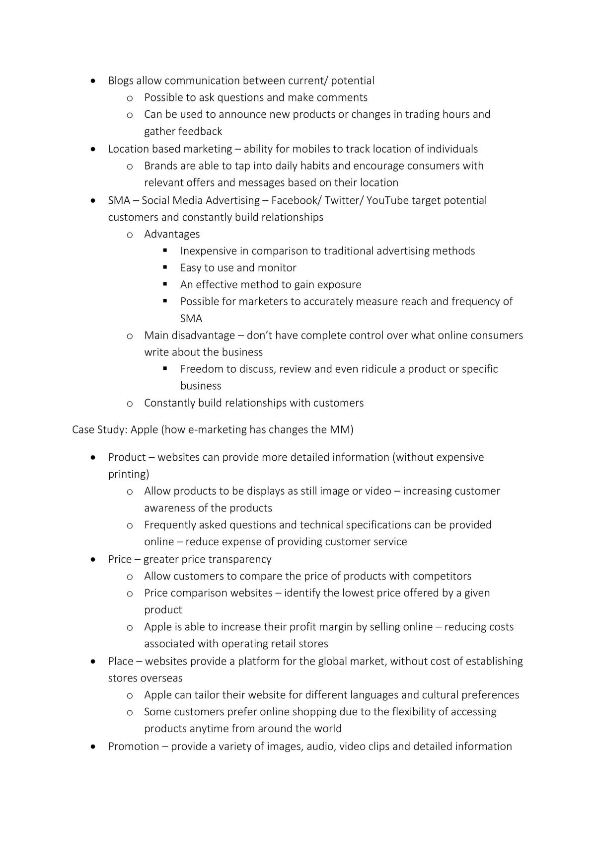 Marketing Notes Complete | Business Studies - Year 12 HSC | Thinkswap