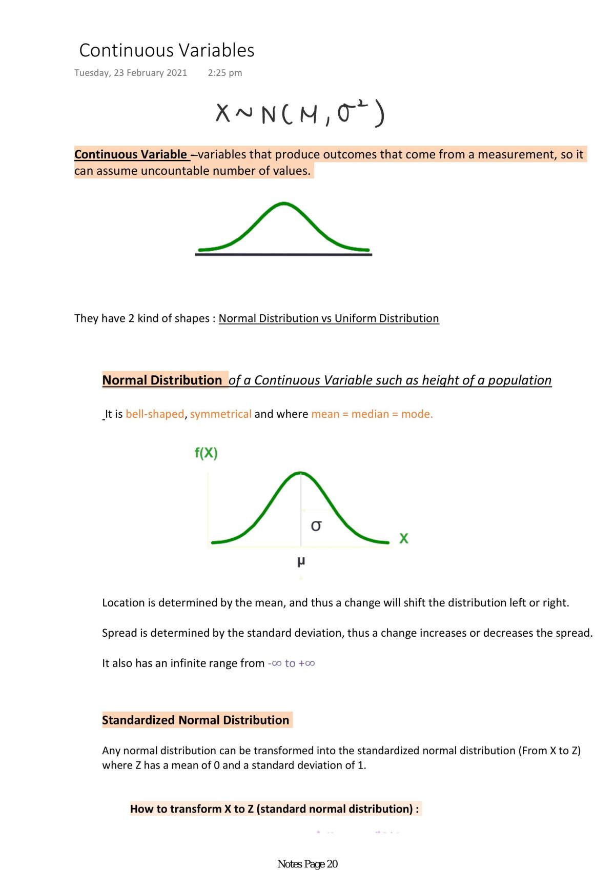 Introduction to Statistics Notes | STAT101 - Introductory Statistics - SMU  | Sns-Brigh10