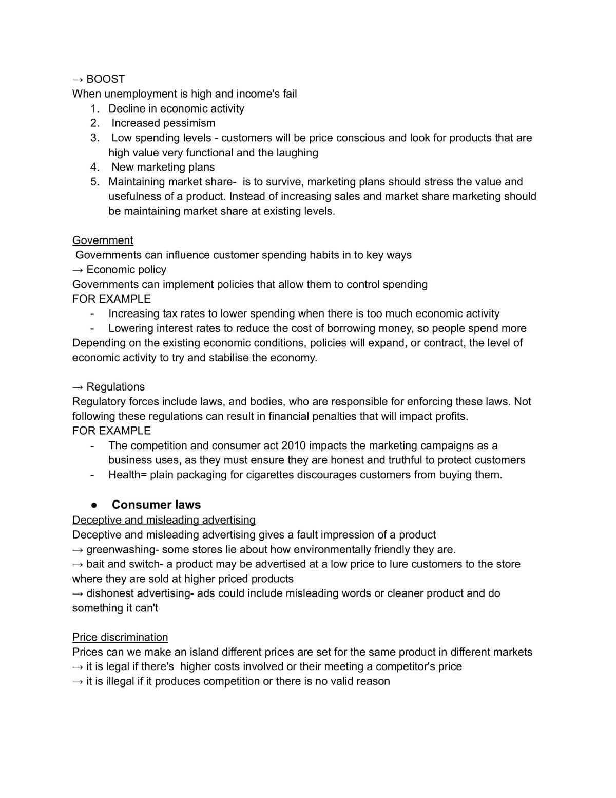 Business Studies Marketing Study Notes | Business Studies - Year 12 HSC ...